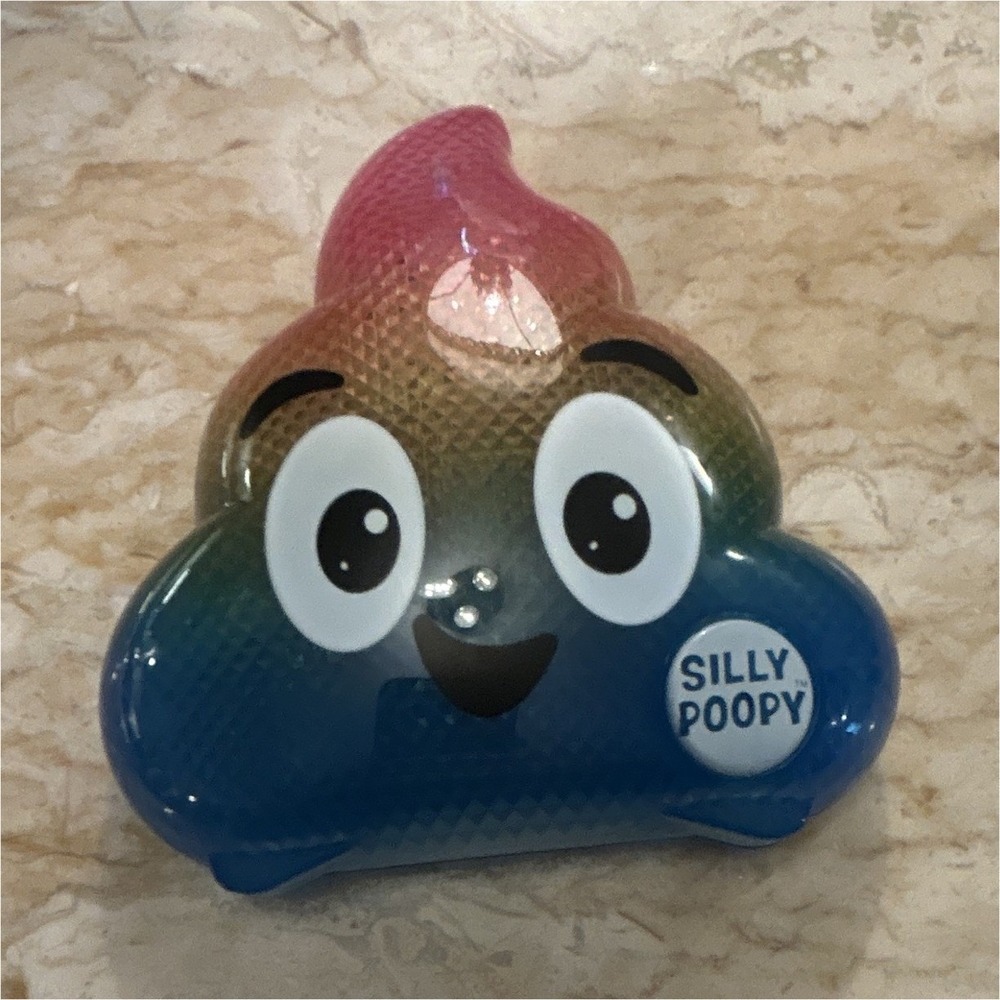 Silly Poopy Battery Operated Light-Up Talking Toy, Poop Emoji (2024)
